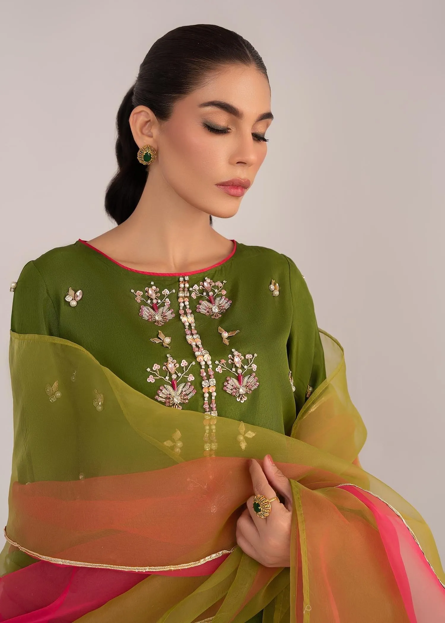 Allure by Ih - NOVA - Silk - Moss Green - 3 Piece