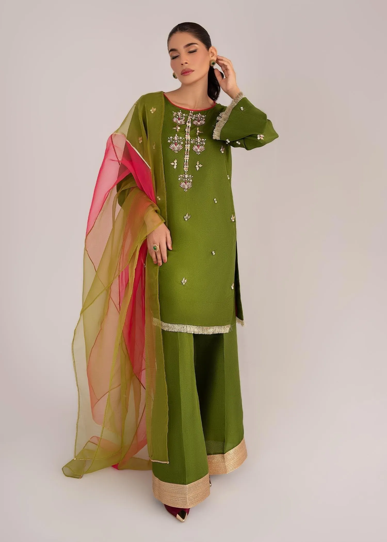 Allure by Ih - NOVA - Silk - Moss Green - 3 Piece