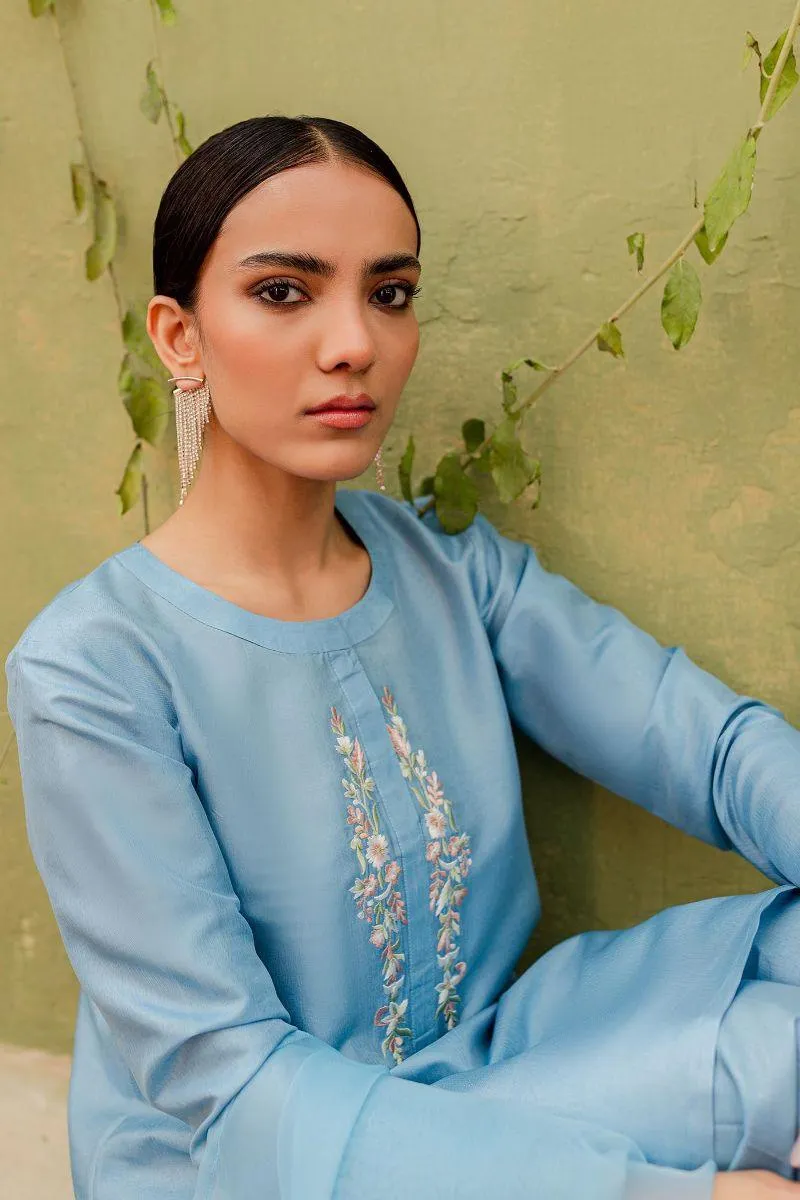 Allure by Ih - ZORA - Sky Blue - Silk - 3 Piece