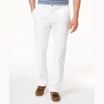 Club Room Mens Flat Front Button-Zip Fly Chino Pants