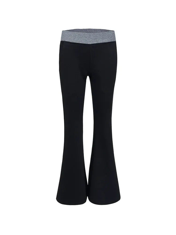 Cozy Contrast Flare Lounge Pants