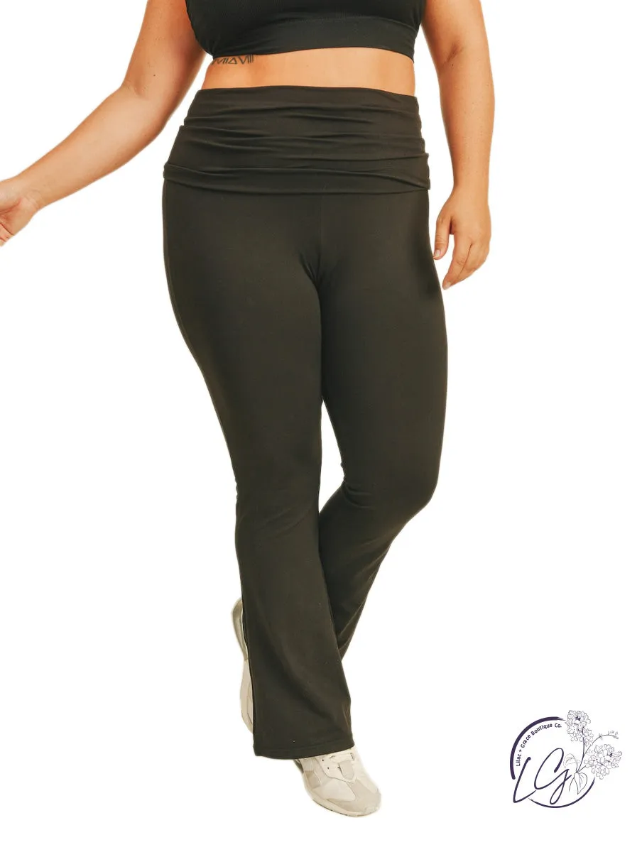 Curvy Soft Lounge Fold Over Leggings