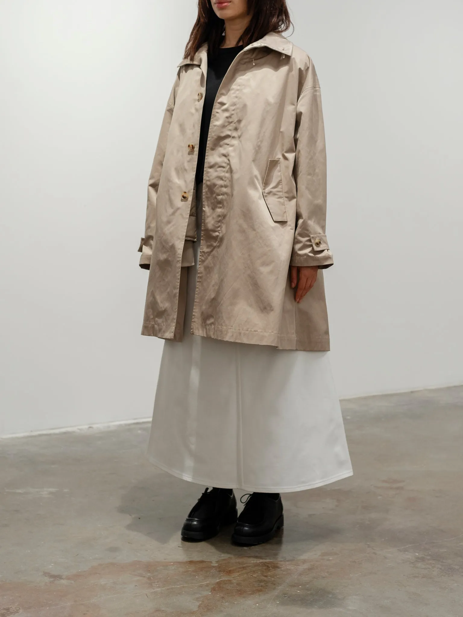 Ichi x TAION Coat   Down Vest - Beige x Beige