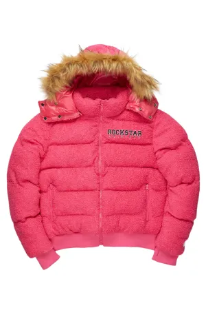 Kesia 2.0 Fuchsia Sherpa Puffer Jacket