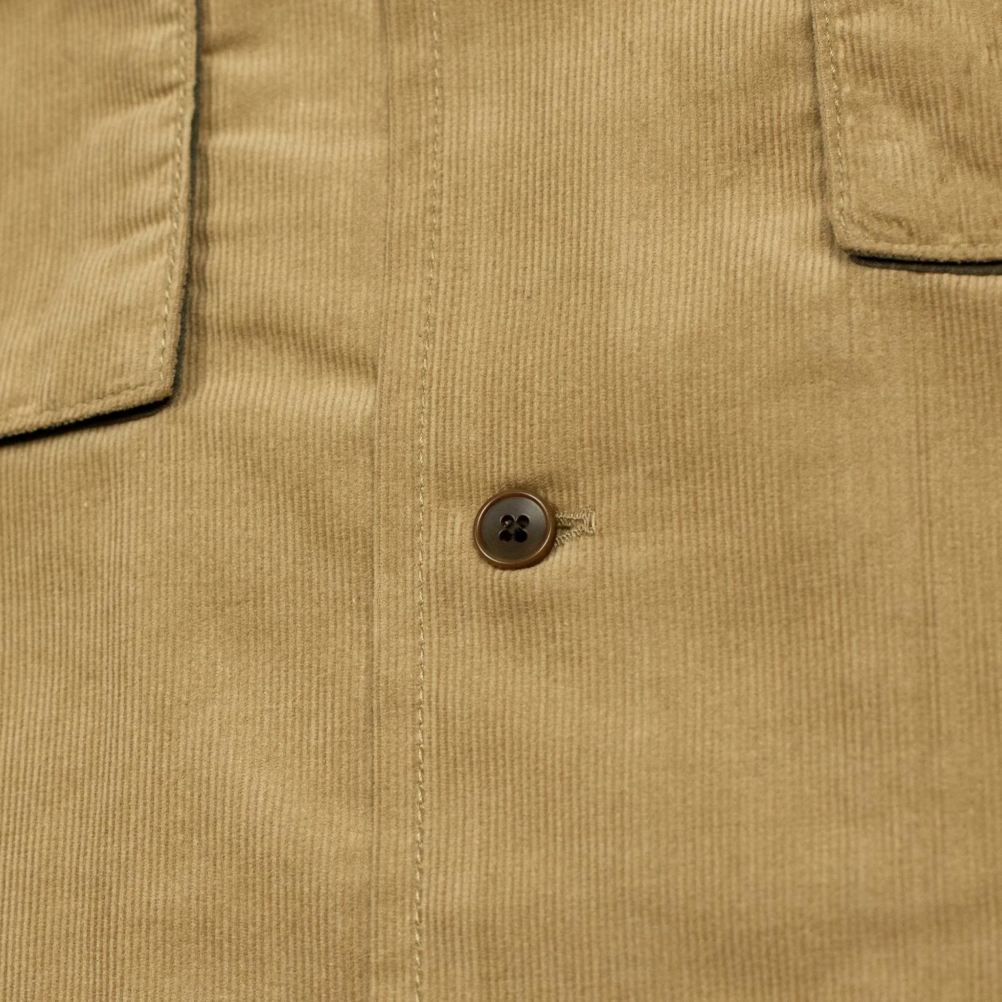 Kimono sleeve overshirt in cotton micro-corduroy