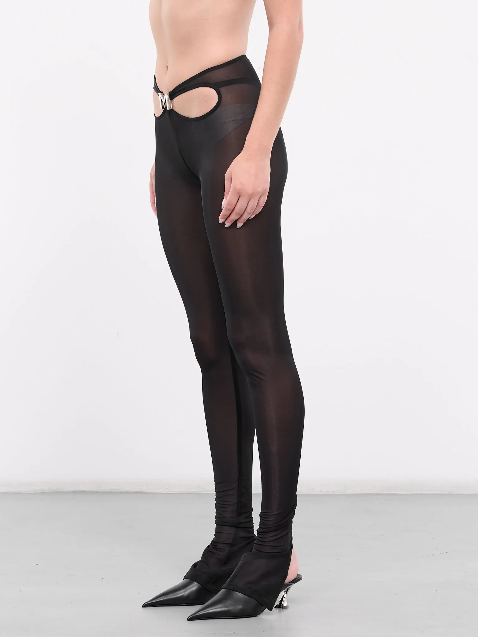 M Cut-Out Leggings (24S1PA0413695-BLACK)