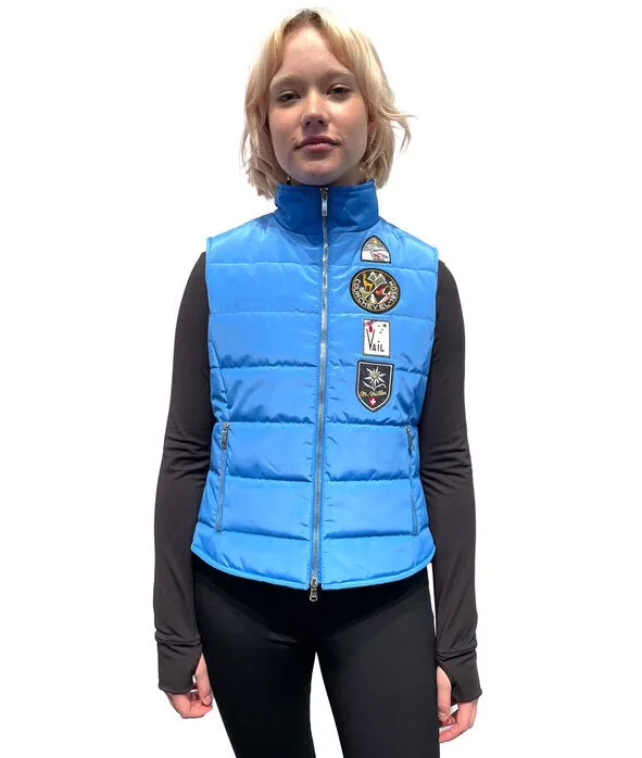 M. Miller Touring Vest SKY BLUE Vintage Patch ON SALE