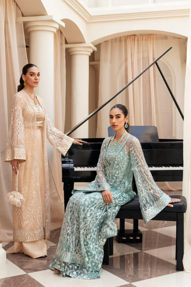 Musferah Saad - Lustrous Lumière - Bareeze Net & Organza - 3 Piece