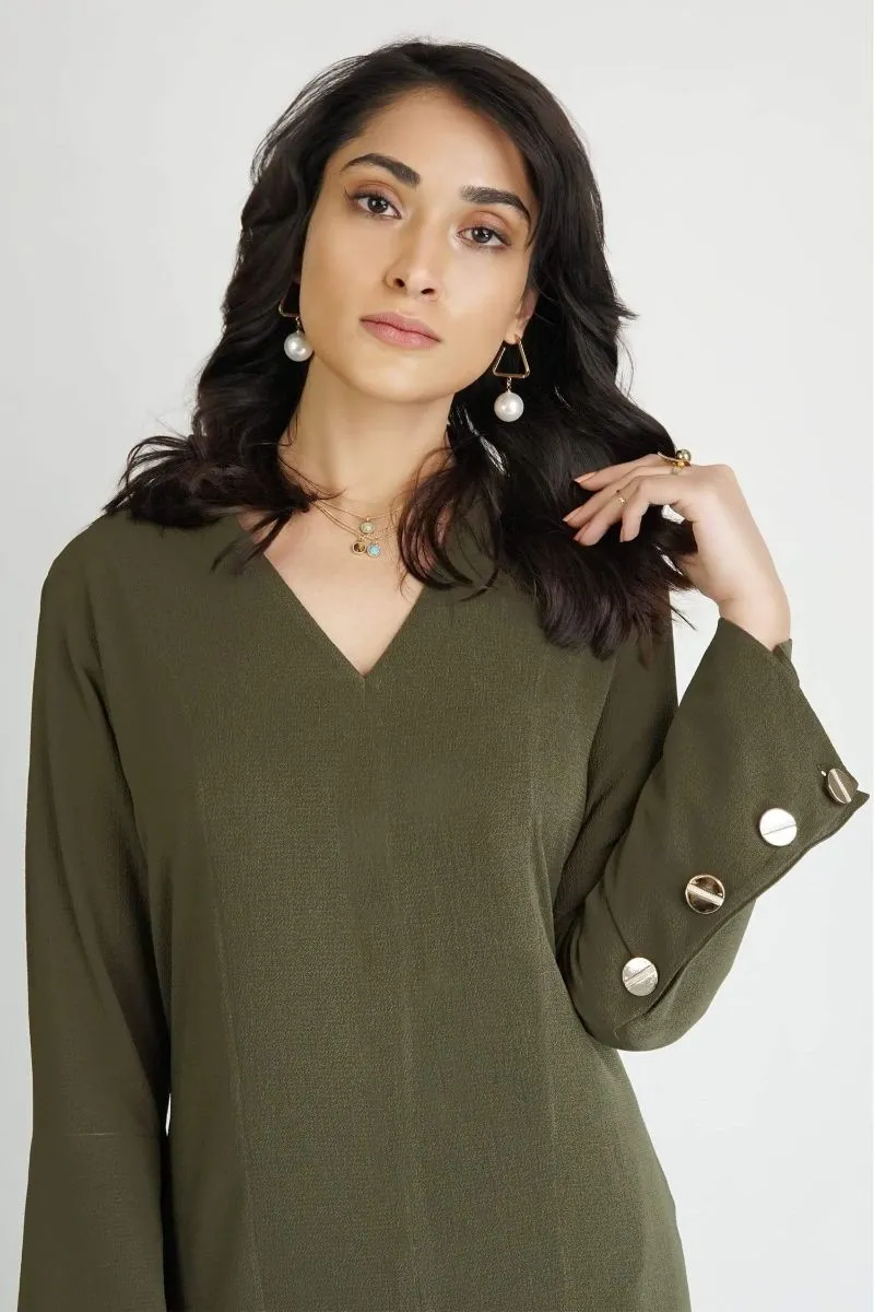 Natasha Kamal - Olive Green Kat