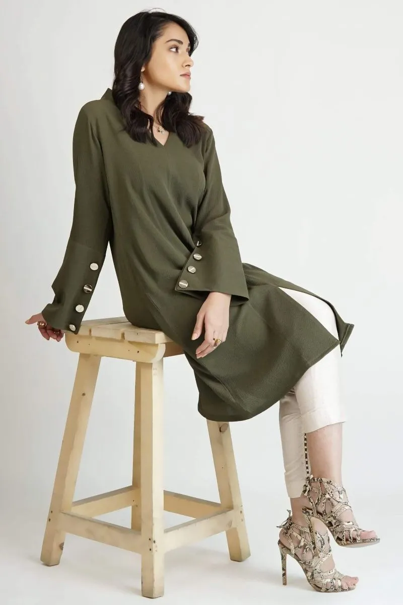 Natasha Kamal - Olive Green Kat