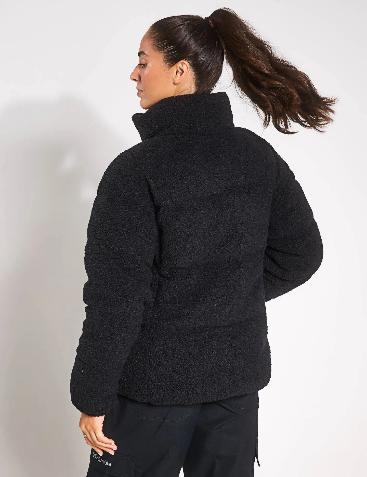 Puffect Sherpa Puffer Jacket - Black