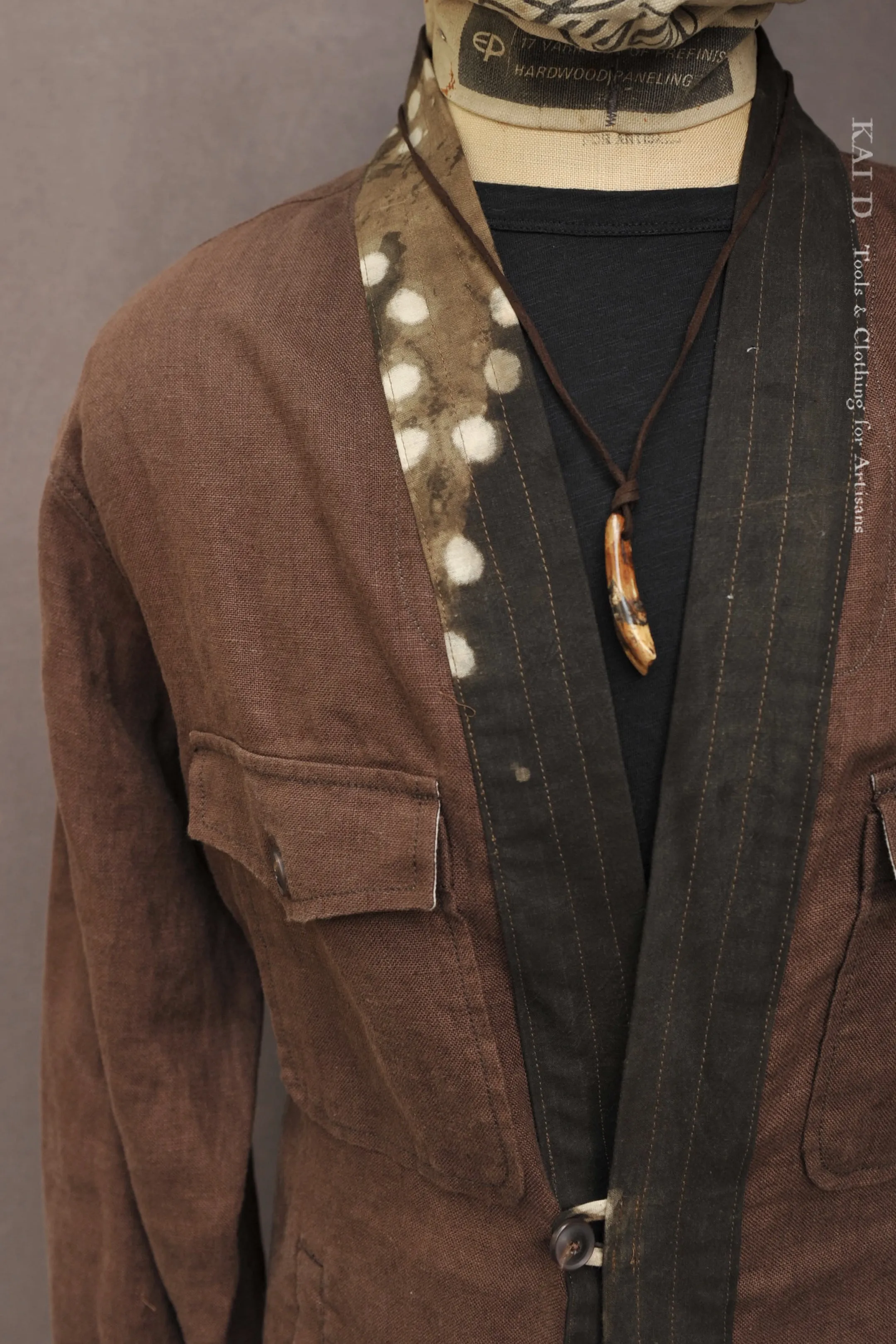 Rugged Road Kimono Jacket - Brown - M, XL