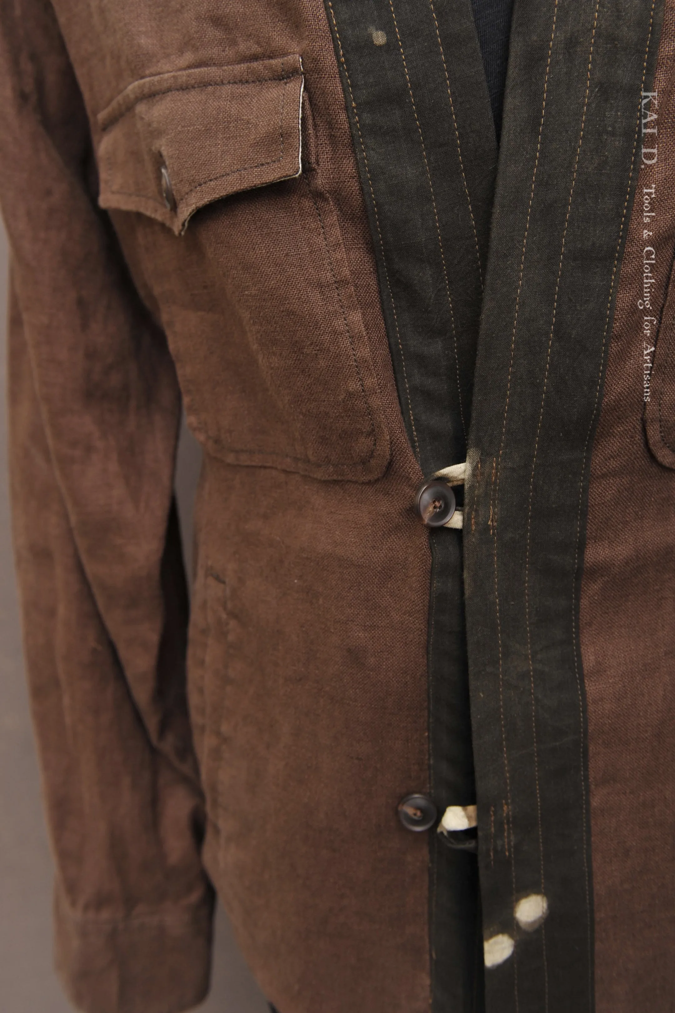 Rugged Road Kimono Jacket - Brown - M, XL