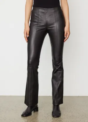 Simone Leather Flare Pants