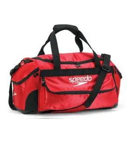 SPEEDO Medium Performance Duffel (Silver, Navy/Red/White Only)