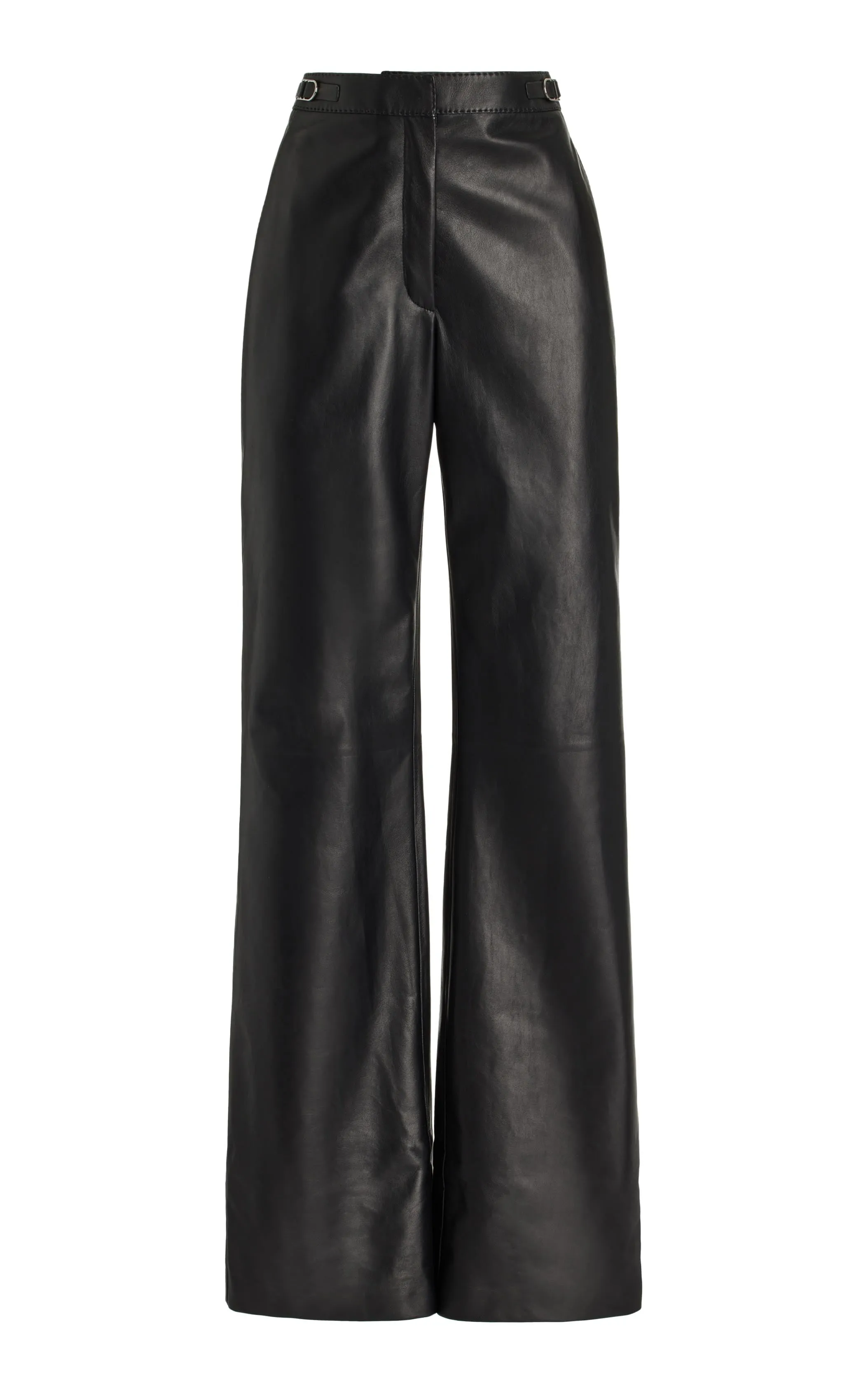 Vesta Pant in Black Nappa Leather