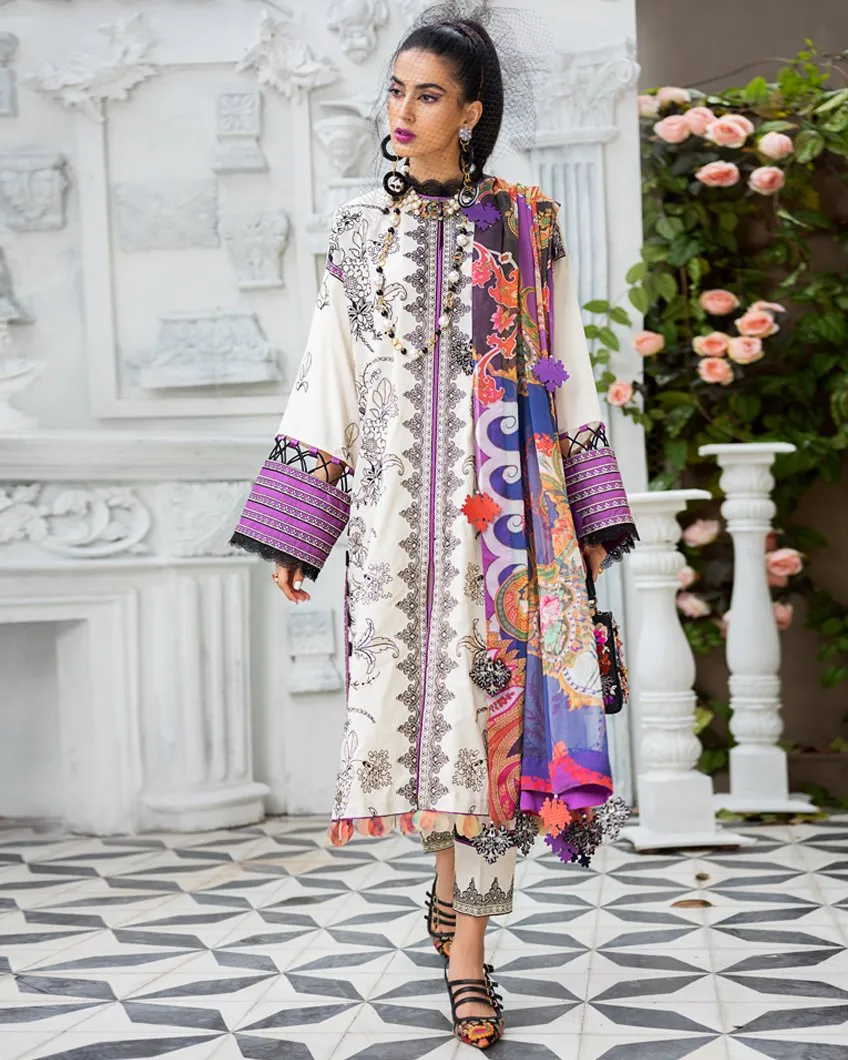 Zaha by Khadijah Shah – Spring/Summer Lawn Collection 2020 – YASMIN (ZL-25)