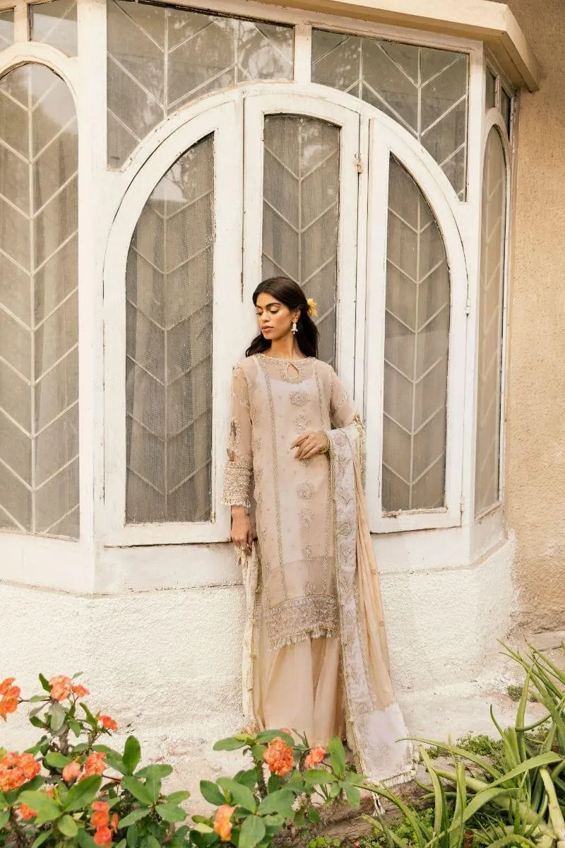 Zarub - AMMANI - Embroidered - Blush Peach - Unstitched - 3 Piece