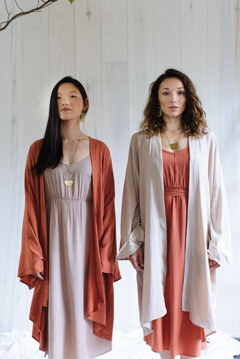 Zen Boho - Linen Blend Kimono in Sand