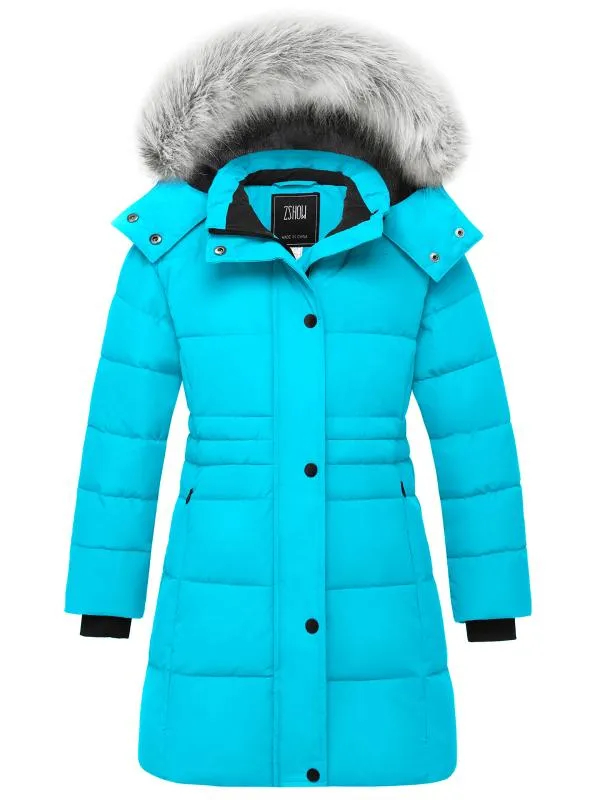 ZSHOW Girls' Long Winter Parka Coat